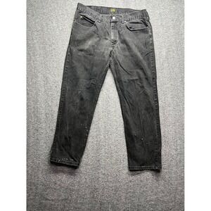 Lee Jeans Mens 36x30 Black Fit 36x29 Regular Straight Denim Pants TZS-K146-008